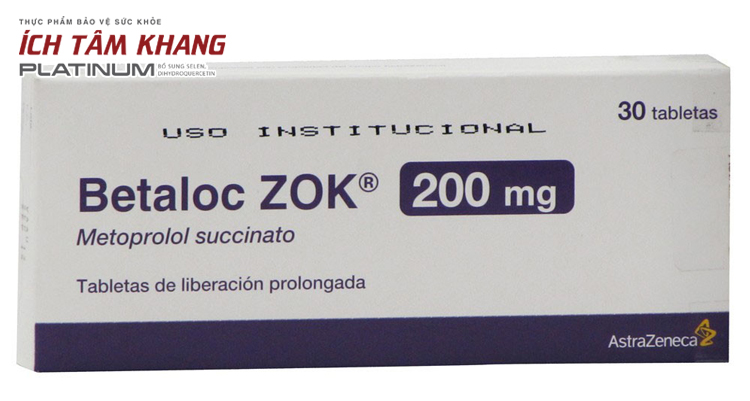 Metoprolol (Betaloc ZOK) là thuốc giảm cơn đau tim hiệu quả